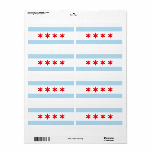 Markering van Chicago Label (Full Sheet)