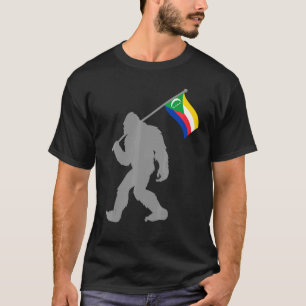 Markering van Comoren of Comoren op de vlag van Co T-shirt