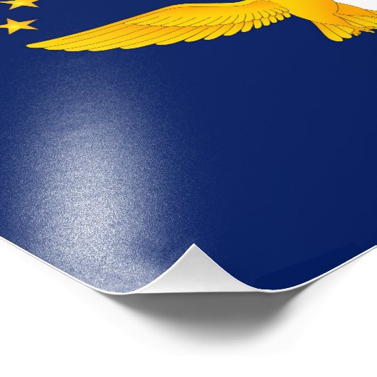 Markering van de Azoren Foto Afdruk (Hoek)