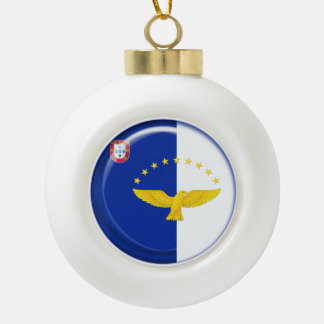 Markering van de Azoren Keramische Bal Ornament