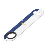 Markering van de Azoren - Roestvrij stalen flesope Speed Flessenopener (Achterkant Gekanteld)