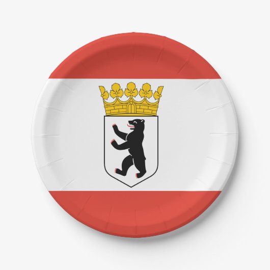 Markering van de Borden van het Berlijnse papier Papieren Bordje (Voorkant)