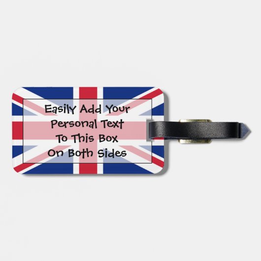 Markering van de Easy ID Personal van het Verenigd Bagagelabel (Achterkant horizontaal)