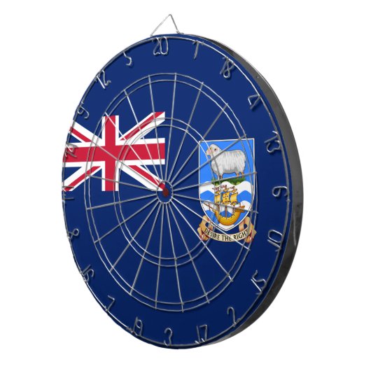 Markering van de Falklandeilanden (Brits grondgebi Dartbord (Voorkant Rechts)