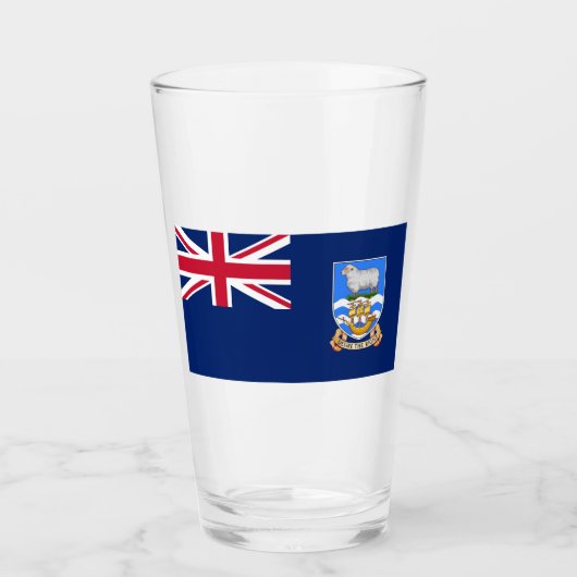 Markering van de Falklandeilanden (Brits grondgebi Glas (Voorkant)