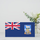Markering van de Falklandeilanden (Brits grondgebi Kaart (Staand voorkant)