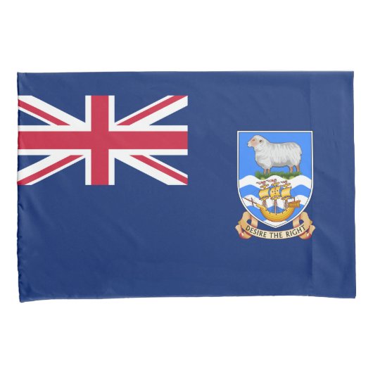 Markering van de Falklandeilanden (Brits grondgebi Kussensloop (Voorkant-Rechts)