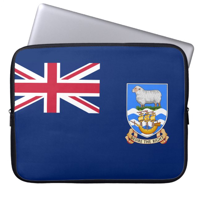 Markering van de Falklandeilanden (Brits grondgebi Laptop Sleeve (Voorkant)