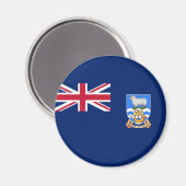 Markering van de Falklandeilanden (Brits grondgebi Magneet (Voorkant / Achterkant)