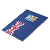 Markering van de Falklandeilanden (Brits grondgebi Notitieblok (Schuin)