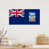 Markering van de Falklandeilanden (Brits grondgebi Poster (Keuken)