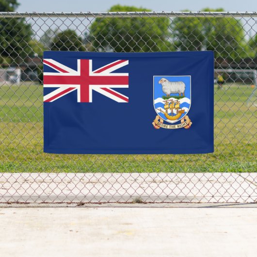 Markering van de Falklandeilanden (Brits grondgebi Spandoek (Insitu)