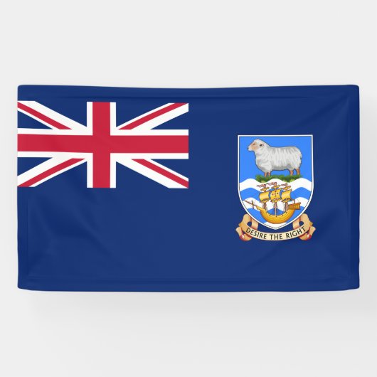 Markering van de Falklandeilanden (Brits grondgebi Spandoek (Horizontaal)