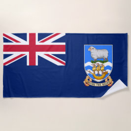 Markering van de Falklandeilanden (Brits grondgebi Strandlaken