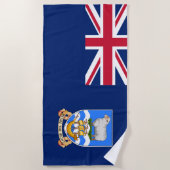 Markering van de Falklandeilanden (Brits grondgebi Strandlaken (Voorkant)