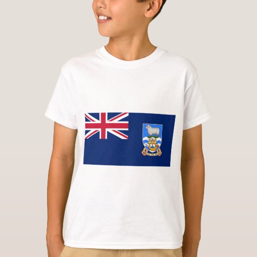 Markering van de Falklandeilanden (Brits grondgebi T-shirt (Voorkant)