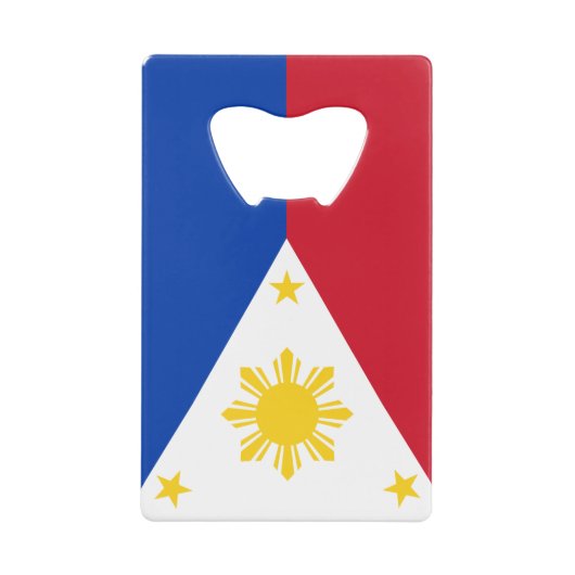 Markering van de Filippijnse creditcard Fles Opene Creditkaart Flessenopener (Voorkant)