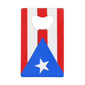 Markering van de Fles Open van de Puerto Rico-cred Creditkaart Flessenopener (Voorkant)