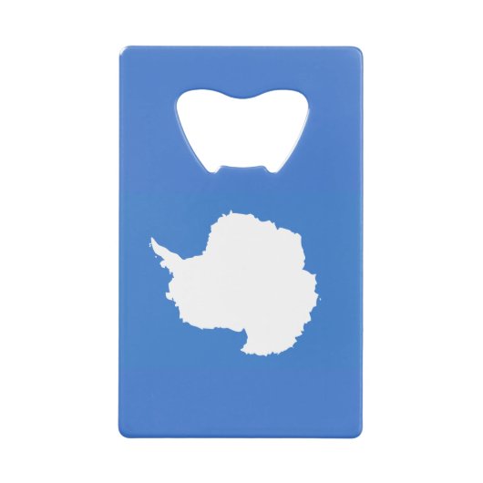 Markering van de flessenopening van de Antarctica- Creditkaart Flessenopener (Voorkant)