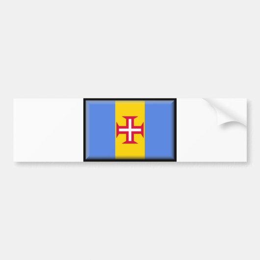 Markering van de Madeira-eilanden Bumpersticker (Voorkant)
