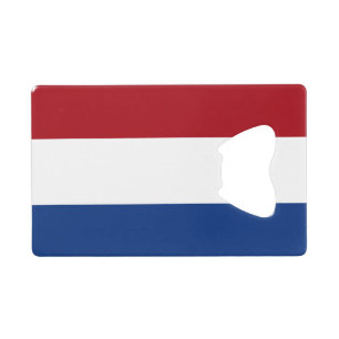 Markering van de Nederlandse flessenopener creditc Creditkaart Flessenopener