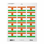 Markering van de Nigeretiketten Etiket (Full Sheet)