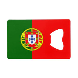 Markering van de Portugese opener voor creditcard Creditkaart Flessenopener