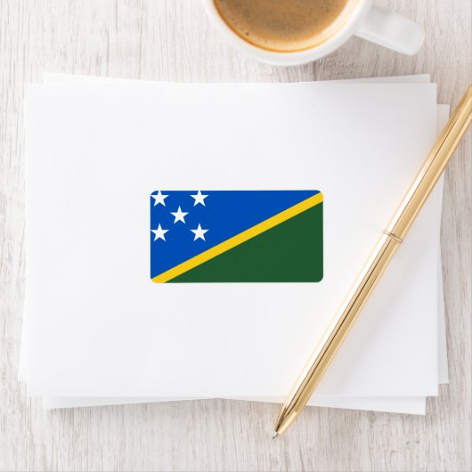 Markering van de Salomonseilanden Etiket (Insitu)