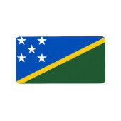 Markering van de Salomonseilanden Etiket (Voorkant)