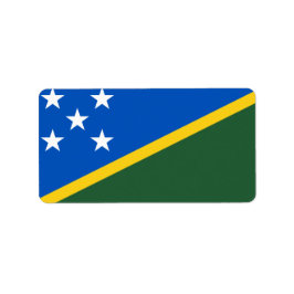 Markering van de Salomonseilanden Etiket