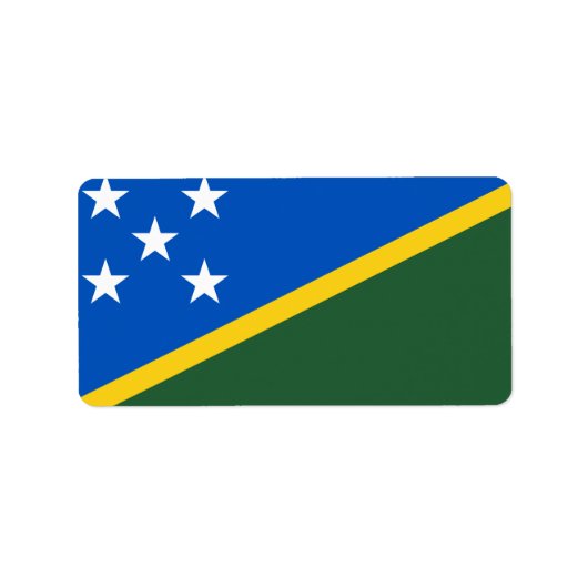 Markering van de Salomonseilanden Etiket (Voorkant)