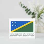 Markering van de Salomonseilanden met naam Briefkaart (Staand voorkant)