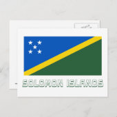 Markering van de Salomonseilanden met naam Briefkaart (Voorkant / Achterkant)