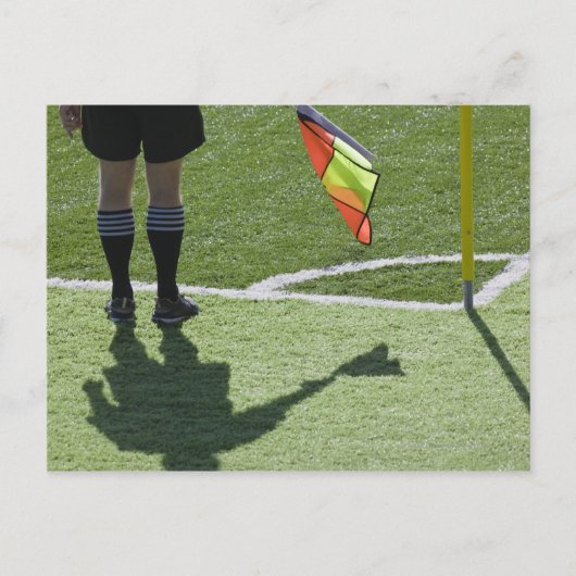 Markering van de voetbalscheidsrechter briefkaart (Voorkant)