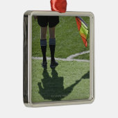 Markering van de voetbalscheidsrechter. metalen ornament (Rechts)