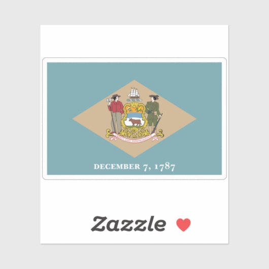 Markering van Delaware Sticker (Vel)