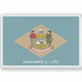 Markering van Delaware Sticker