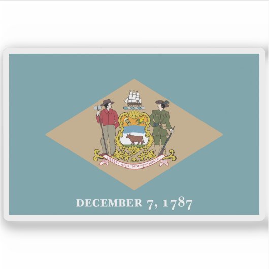Markering van Delaware Sticker (Voorkant)