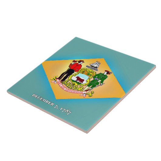 Markering van Delaware Tegeltje (Zijkant)