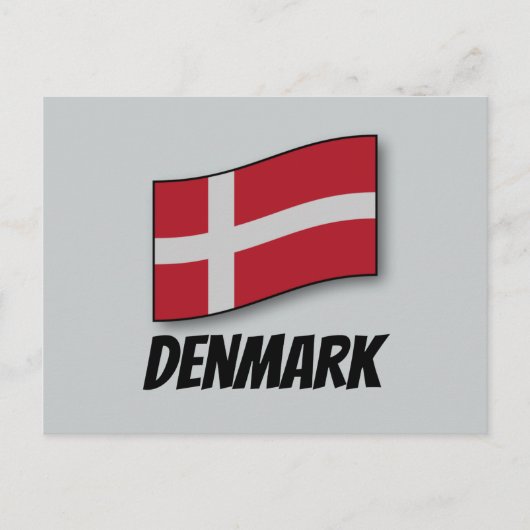 Markering van Denemarken, geëtiketteerd Briefkaart (Voorkant)