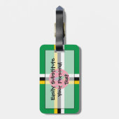 Markering van Dominica Personal Easy ID Bagagelabel (Achterkant verticaal)