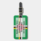 Markering van Dominica Personal Easy ID Bagagelabel (Voorkant verticaal)