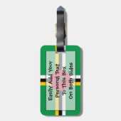 Markering van Dominica Personal Easy ID Bagagelabel (Achterkant verticaal)