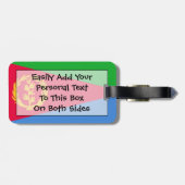 Markering van Easy ID uit Eritrea Persoonlijk Bagagelabel (Achterkant horizontaal)