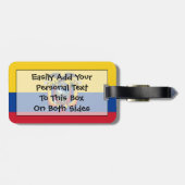 Markering van Ecuador - Easy ID Personal Bagagelabel (Achterkant horizontaal)