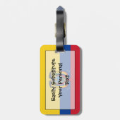 Markering van Ecuador - Easy ID Personal Bagagelabel (Achterkant verticaal)