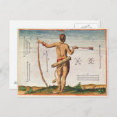 Markering van een Warrior of Virginia Briefkaart (Voorkant / Achterkant)