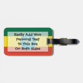 Markering van Ethiopië - Easy ID Personal Bagagelabel (Achterkant horizontaal)