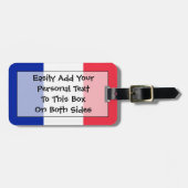 Markering van France Easy ID Bagagelabel (Voorkant horizontaal)