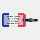 Markering van France Easy ID Bagagelabel (Achterkant horizontaal)